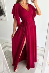 You're Enough – Maxikleid mit Rüschenärmeln
